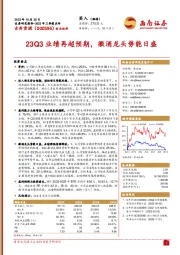 2023年三季报点评:23Q3业绩再超预期,徽酒龙头势能日盛