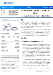 2023年三季报点评报告:Q3业绩环比略增,阿拉善项目已有纯碱产线两条投产