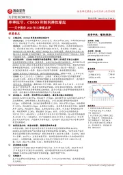 单季扭亏,CDMO和制剂弹性渐起