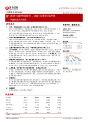 Q3市场份额持续提升，看好旺季利润改善