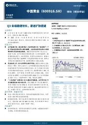 Q3业绩稳健增长,渠道扩张提速