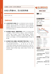 2023年三季报点评:Q3收入同增46%,恋火延续高增