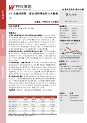 点评报告：Q3业绩超预期，营收利润增速环比大幅提升