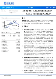 2023年三季报点评：业绩符合预期，巩固激光&超导打开成长空间