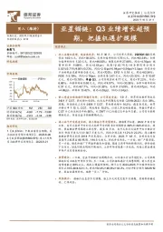 Q3业绩增长超预期，把握机遇扩规模