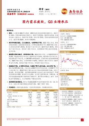 2023年三季报点评：国内需求疲软，Q3业绩承压