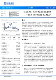 2023年三季报点评:Q3业绩承压,海外订单发力看好长期增长