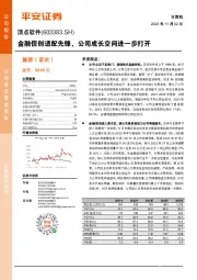 金融信创适配先锋,公司成长空间进一步打开