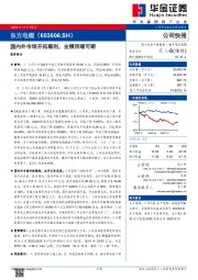 国内外市场开拓顺利,业绩回暖可期