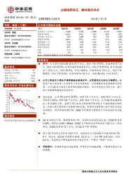 业绩短期承压,静待盈利拐点