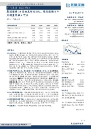 集团整体10月批发环比-8%，埃安连续8个月销量突破4万台