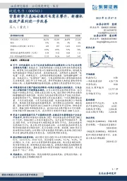 背靠新势力基地安徽用电需求攀升,新疆机组投产盈利进一步改善