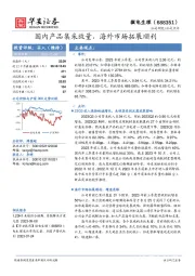 国内产品集采放量，海外市场拓展顺利