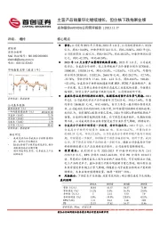 公司简评报告：主营产品销量环比继续增长，但价格下跌拖累业绩