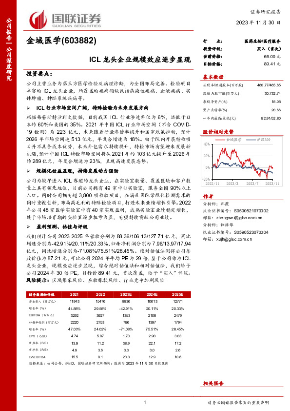 ICL龙头企业规模效应逐步显现
