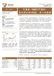 类似药出海+ADC，进入收获期