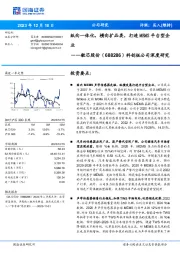 科创板公司深度研究:纵向一体化,横向扩品类,打造MEMS平台型企业