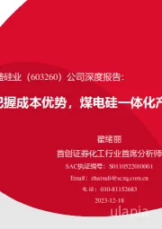公司深度报告:把握成本优势,煤电硅一体化产业延伸未来可期