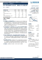 2023股权激励计划出炉,静待公司业绩反弹