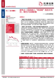 公司深度报告：“鲜战略”致胜正当时，继往开来谱新篇