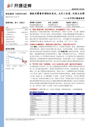 公司首次覆盖报告：驱蚊及婴童护理细分龙头，立足小品类、打造大品牌