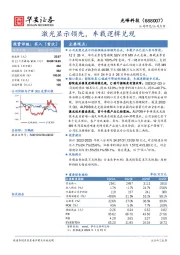 激光显示领先，车载逻辑兑现