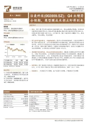 Q4业绩符合预期，离型膜成长拐点即将到来