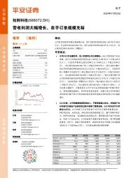 营收利润大幅增长,在手订单规模充裕