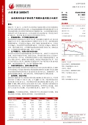 拟收购西岭金矿推动资产规模和盈利能力双提升