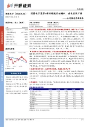 公司信息更新报告：消费电子复苏+新兴领域开拓顺利，成长空间广阔