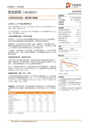 大家居成效渐显,盈利提升稳健