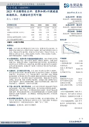 2023年业绩预告点评：竞争加剧+计提减值短期承压，光储协同空间可期