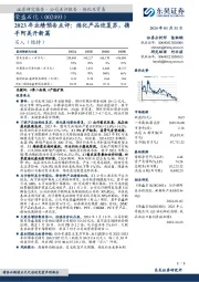 2023年业绩预告点评：炼化产品迎复苏，携手阿美开新篇