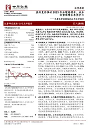 公司点评报告：盈利复苏推动2023年业绩高增长，成本优势保障未来竞争力