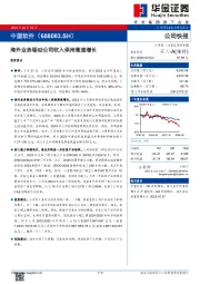 海外业务驱动公司收入保持高速增长