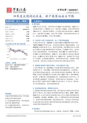 四季度业绩同比改善,新产能落地成长可期
