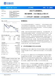 公司动态研究:2023年业绩稳增长,联合福斯特、天合光能成立合资公司