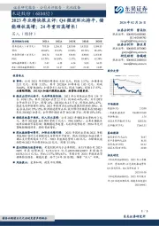 2023年业绩快报点评:Q4微逆环比持平,储能确收高增;24年重回高增长!