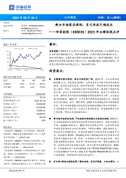 2023年业绩快报点评：新兴市场需求强劲，多元布局引领成长