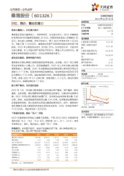 分红、提价、整合的潜力