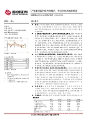 公司简评报告：产销量及盈利能力双提升，全球化布局加速推进