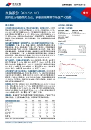 国内低压电器领先企业，积极拥抱高端市场国产化趋势