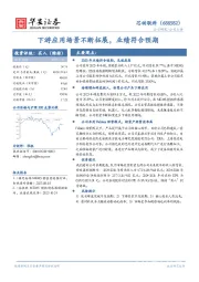 下游应用场景不断拓展，业绩符合预期