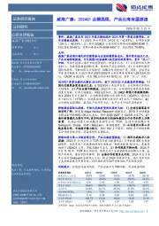 威海广泰：2024Q1业绩亮眼，产品出海有望提速