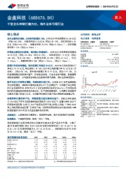 干变龙头持续打磨内功，海外业务引领行业