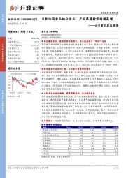 公司首次覆盖报告：鱼制休闲食品细分龙头，产品渠道转型持续高增