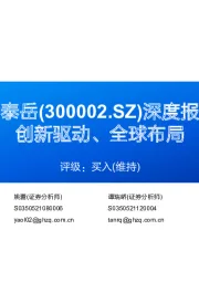 深度报告:创新驱动、全球布局