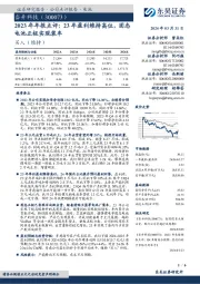 2023年年报点评:23年盈利维持高位,固态电池正极实现装车