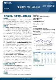 售气量增长、毛差修复，胶膜仍承压