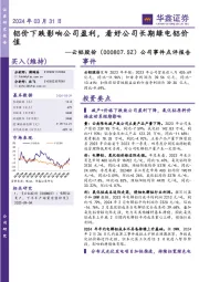 公司事件点评报告:铝价下跌影响公司盈利,看好公司长期绿电铝价值